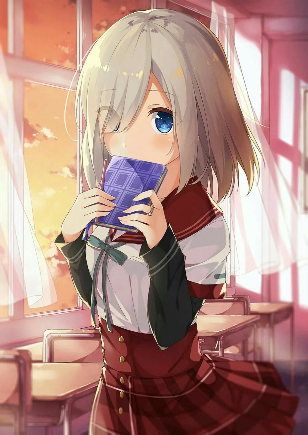 Tải hình ảnh anime nữ lạnh lùng thần thái bí ẩn 