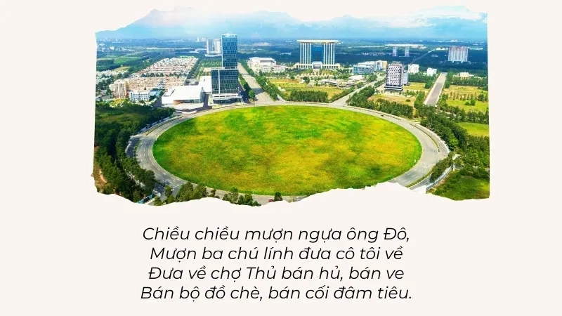  Chiều chiều mượn ngựa ông Đô, Mượn ba chú lính đưa cô tôi về