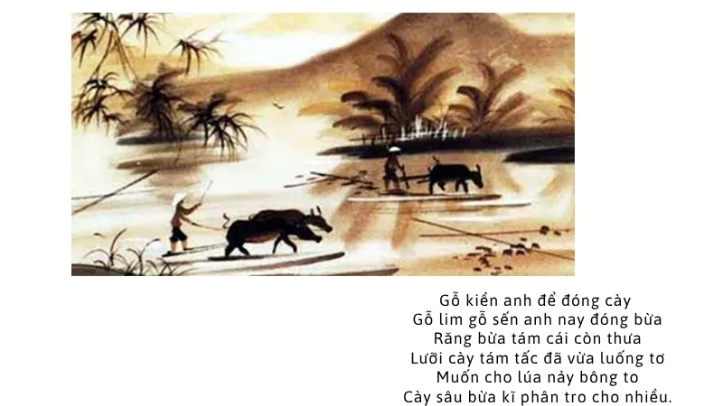 Gỗ kiền anh để đóng cày Gỗ lim gỗ sến anh nay đóng bừa