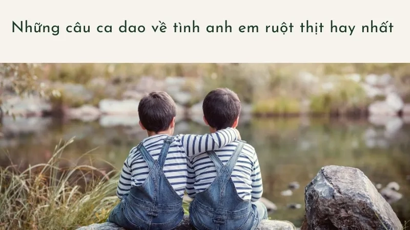 Những câu ca dao về tình anh em ruột thịt hay nhất