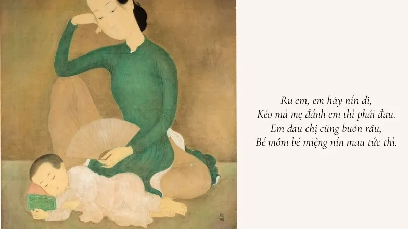 Ru em, em hãy nín đi, Kẻo mà mẹ đánh em thì phải đau