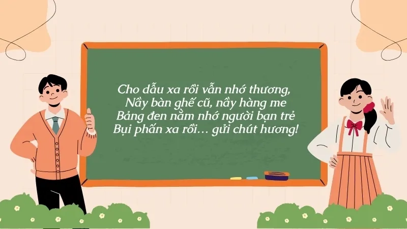 Cho dẫu xa rồi vẫn nhớ thương, Nầy bàn ghế cũ, nầy hàng me