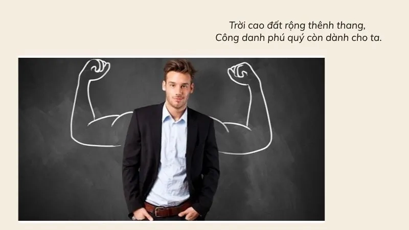 Trời cao đất rộng thênh thang, Công danh phú quý còn dành cho ta