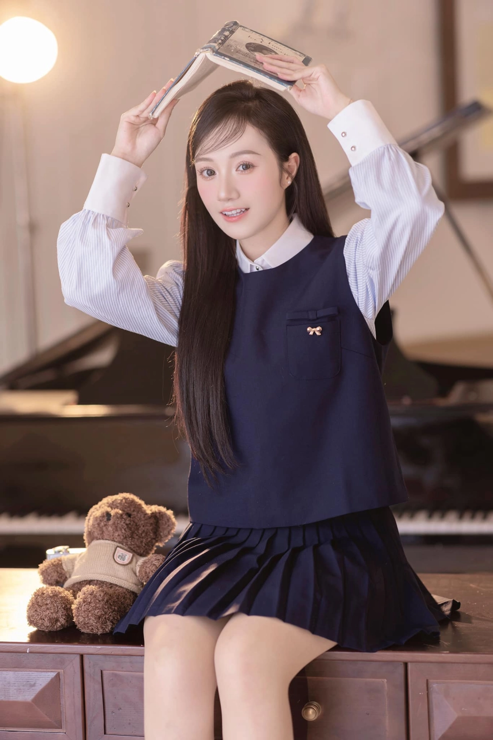 Đào Lê Phương Hoa mặt mộc nhan sắc tự nhiên xinh đẹp 