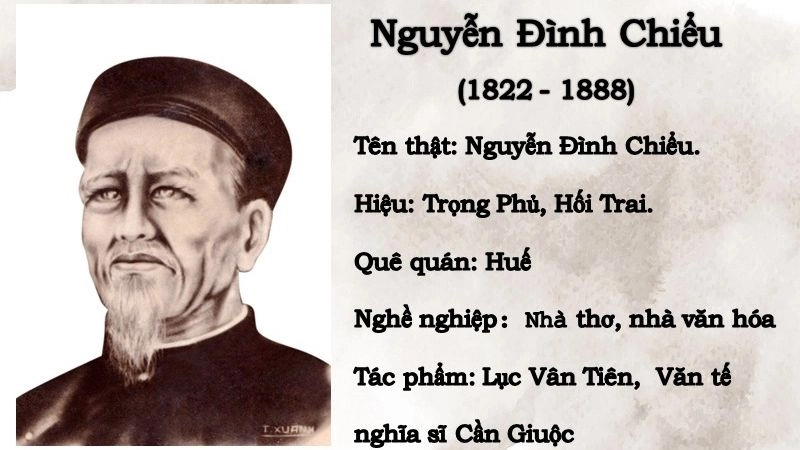 Tác giả Nguyễn Đình Chiểu là danh nhân văn học