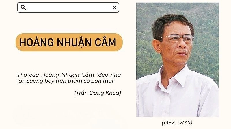 Tác giả Hoàng Nhuận Cầm là nhà thơ và nhạc sĩ nổi tiếng với cảm xúc sâu sắc