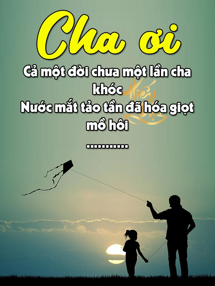 Những bài thơ về cha thốt lên hai tiếng Cha Ơi đầy nghẹn ngào