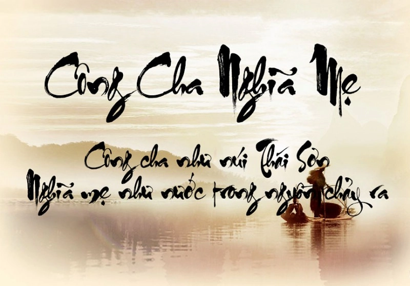 Những bài thơ về cha gợi Công cha nghĩa mẹ đậm sâu