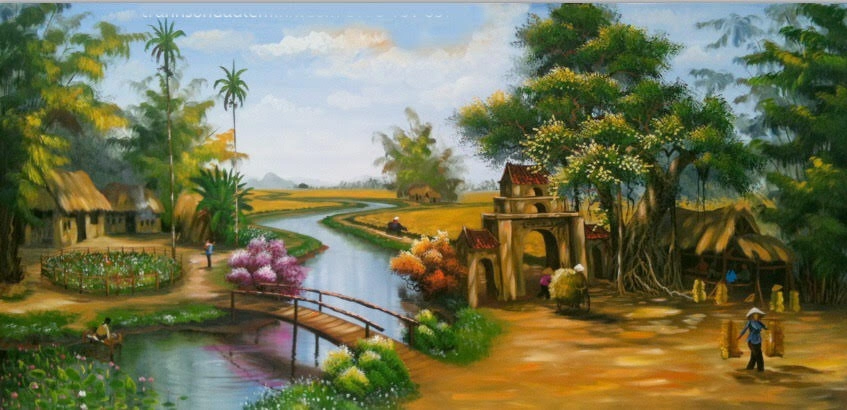Nhớ bóng tre râm mát Về làng