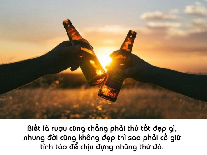 Từng câu mơ màng Uống rượu với gió