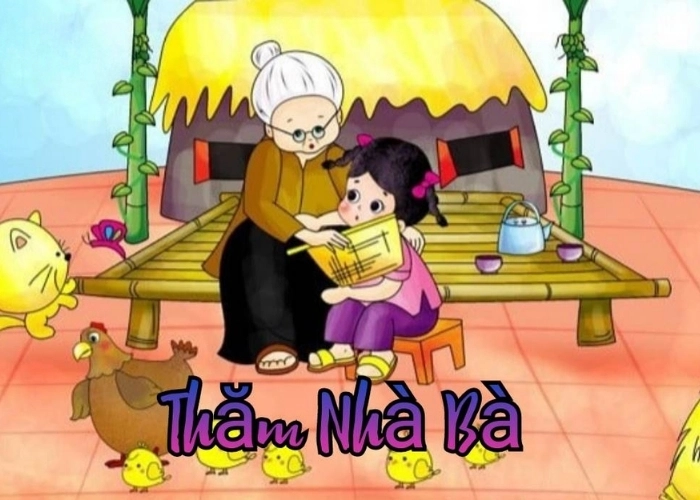 Thơm mùi bánh tuổi thơ trong bài Thăm nhà bà