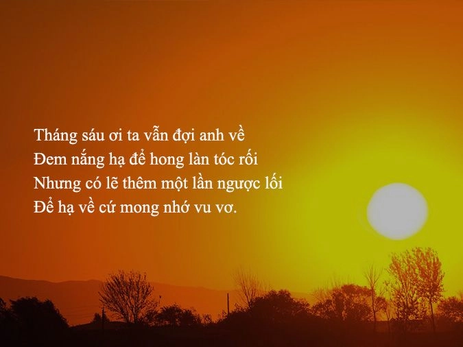 Hắt nhẹ mái tóc Màu nắng yêu thương