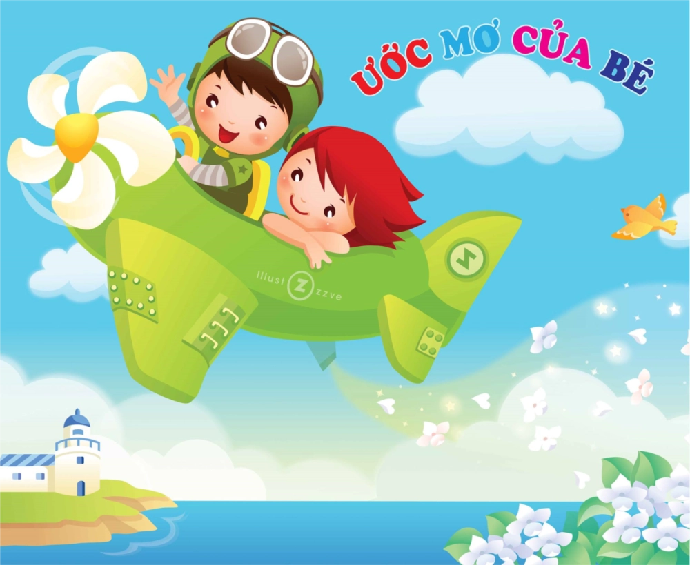 Bầu trời xanh mở ra Ước mơ của bé