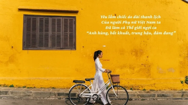 Yêu lắm chiếc áo dài thanh lịch Của người Phụ nữ Việt Nam ta