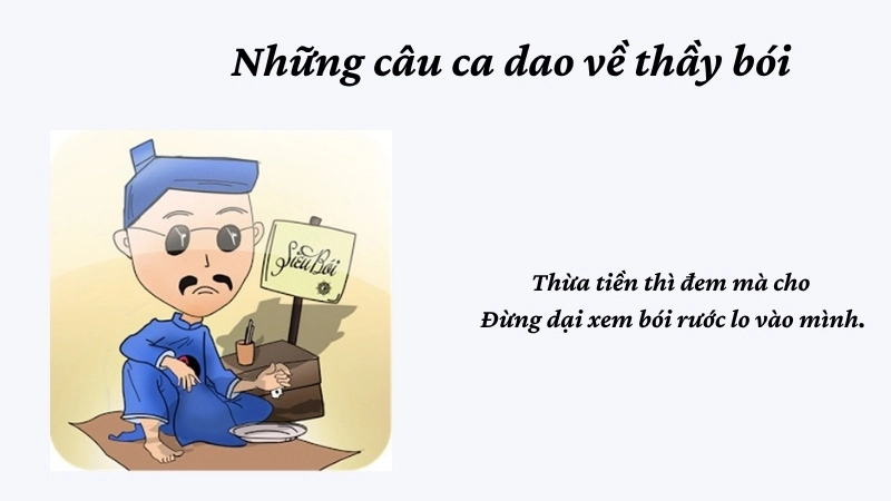 Những câu ca dao về thầy bói