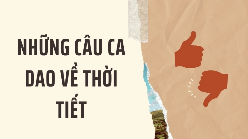Những câu ca dao về thời tiết