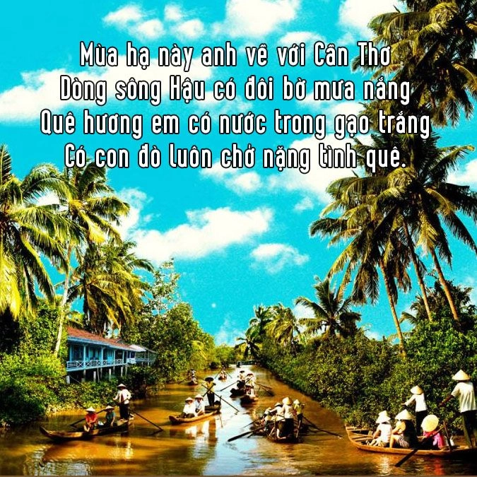 Ngắm sông nước du thuyền Cần Thơ