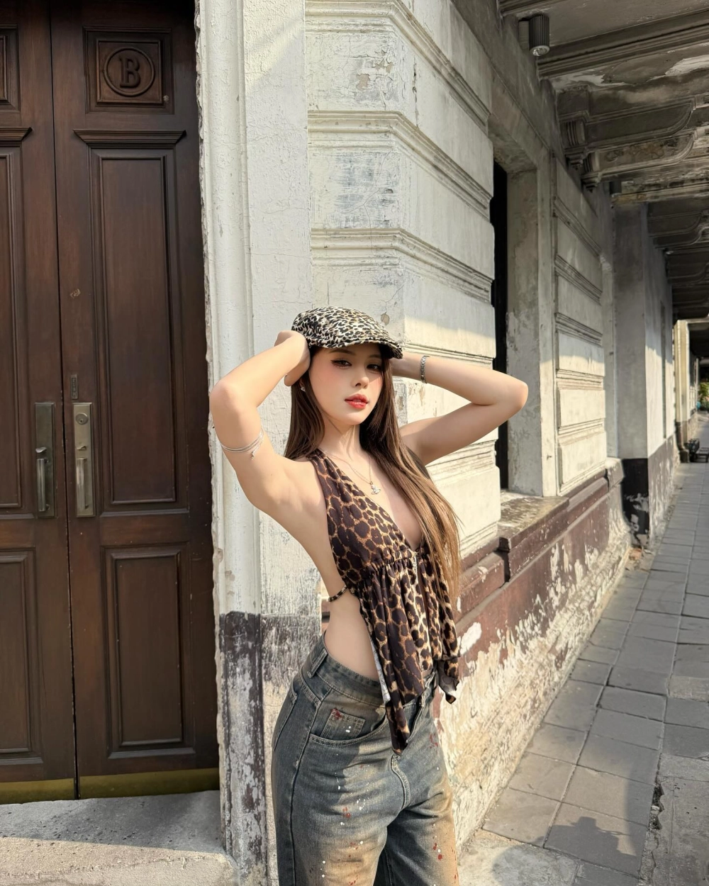 Ảnh Ngân Hà tiktok bikini xanh khoe dáng nuột tại Indonesia 