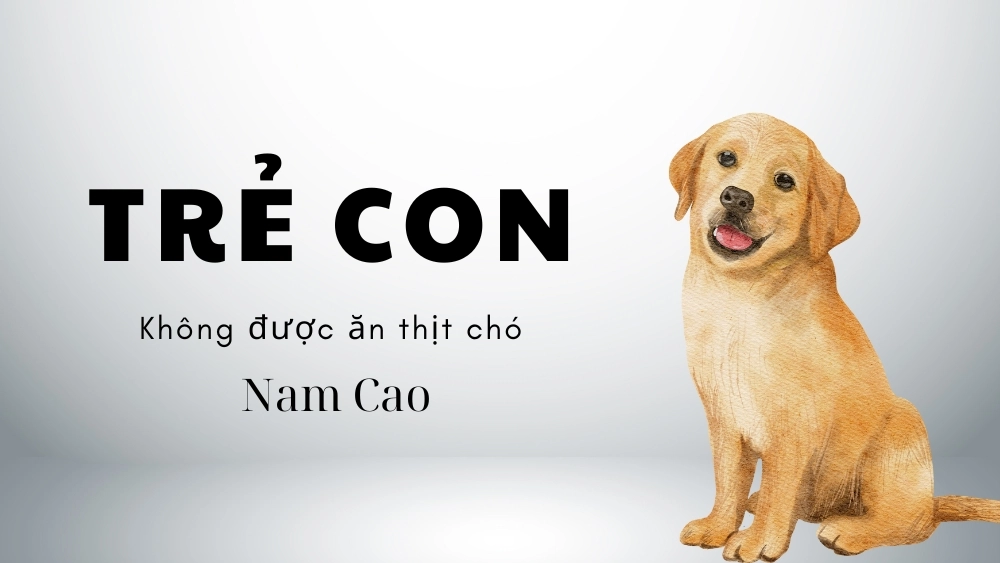 Trang đầu truyện ngắn “Trẻ Con Không Được Ăn Thịt Chó” – nơi bắt đầu câu chuyện đầy xúc cảm và nhân văn.