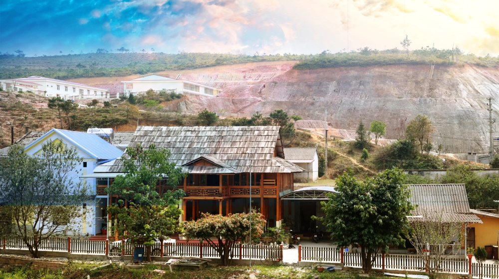 Mây giăng lối mộng chiều Ngã Ba Kim lặng yên